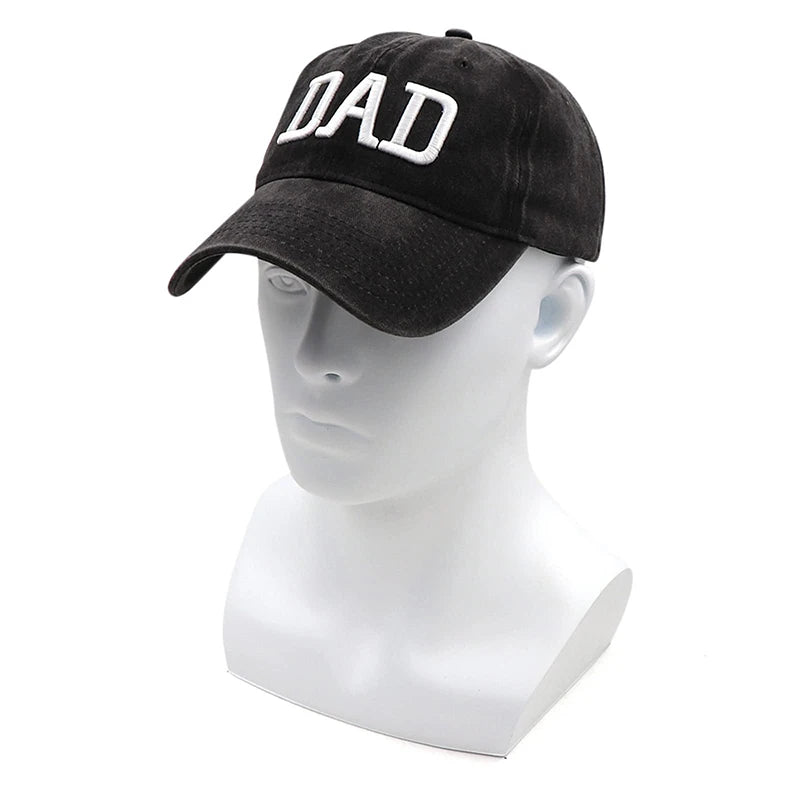 Mom And Dad Hats Fathers Day Mom Dad Gifts Hat Embroidered Adjustable Outdoor Black Baseball Caps For Couples Parents ShopOnlyDeal