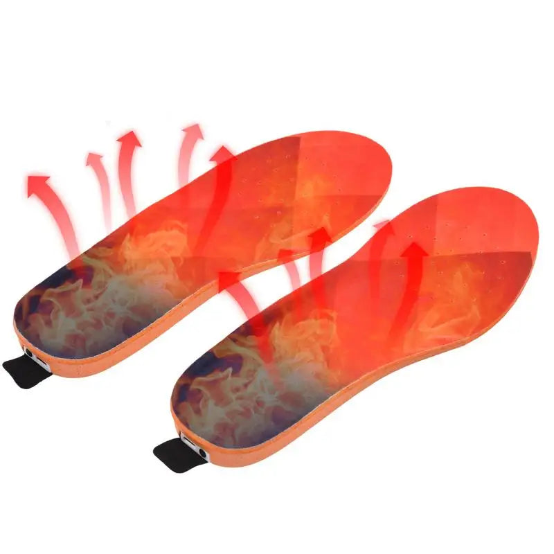 3300mAh USB Rechargeable Heated Insoles Winter 3 Heating Levels Remote Control Heated Insole Warmer Can Cut Shoes Pad ShopOnlyDeal