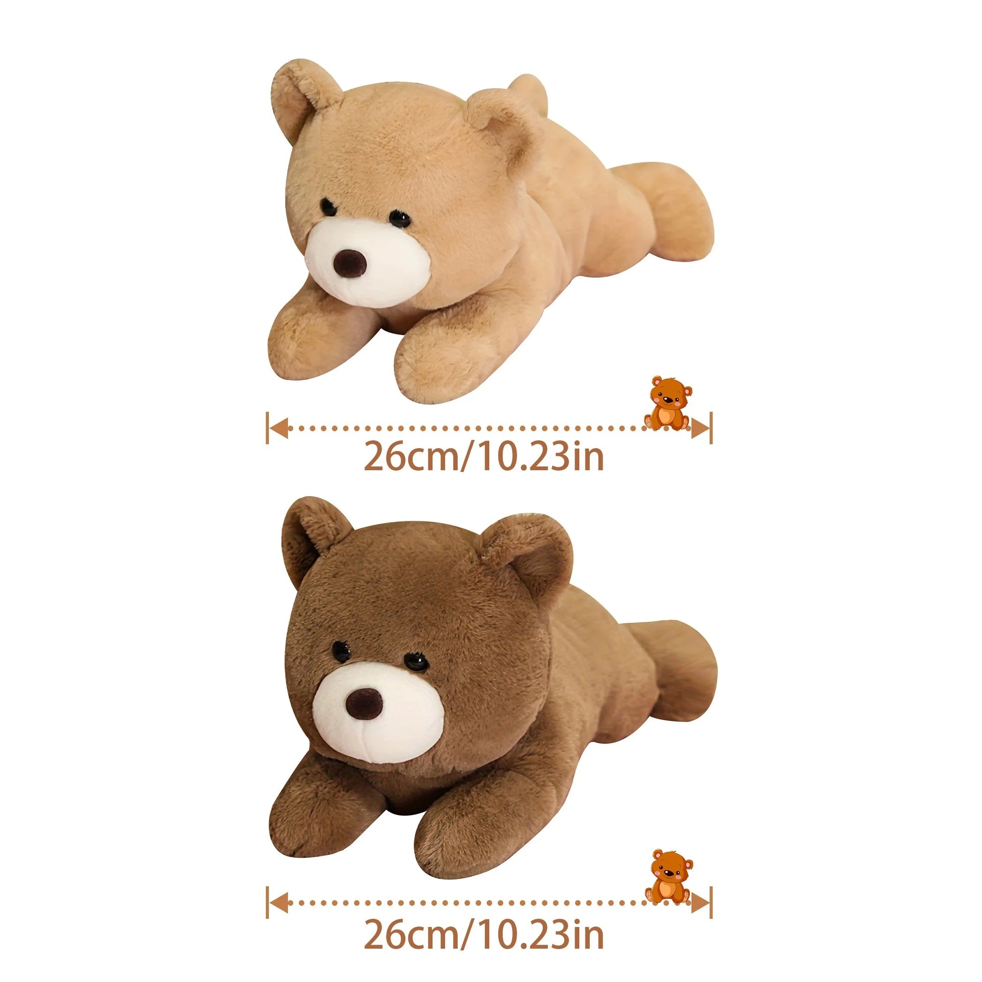 26CM Kawaii Teddy Bear Plush Toy | Cute Stuffed Soft Animal Pillow Bear Dolls | Kids Baby Children Birthday Gift | Valentine's Day Present ShopOnlyDeal