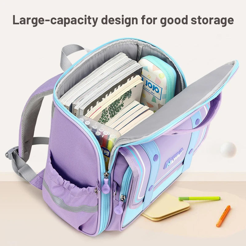 Schoolbag For Primary School Girls Large Capacity | 6-12 Years Old | Load Relief Spine Care | Boys Horizontal Bag ShopOnlyDeal