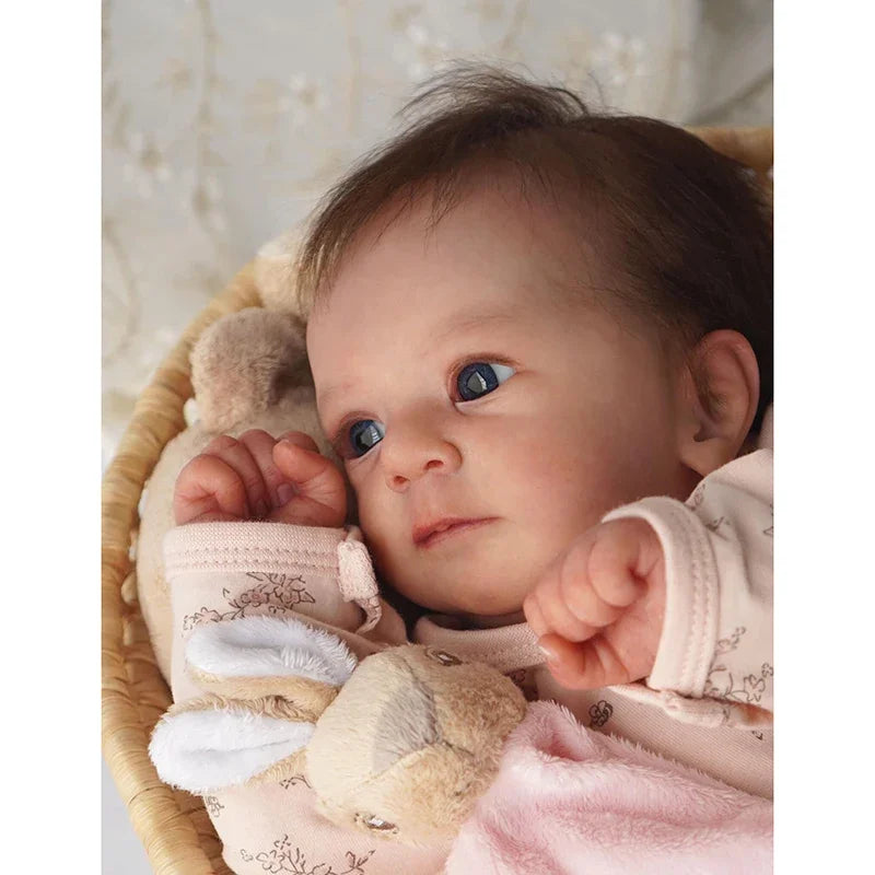 48CM Full Silicone Body Felicia Reborn Baby Doll Awake Newborn Baby Size 3D Skin Visible Veins Collectible Art Doll ShopOnlyDeal