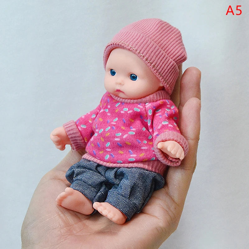 Reborn Dolls Baby Reborn Silicone Reborn Baby Doll 12cm Palm Dolls Pajamas Dress Simulation Baby Reborn Baby Doll Toys ShopOnlyDeal