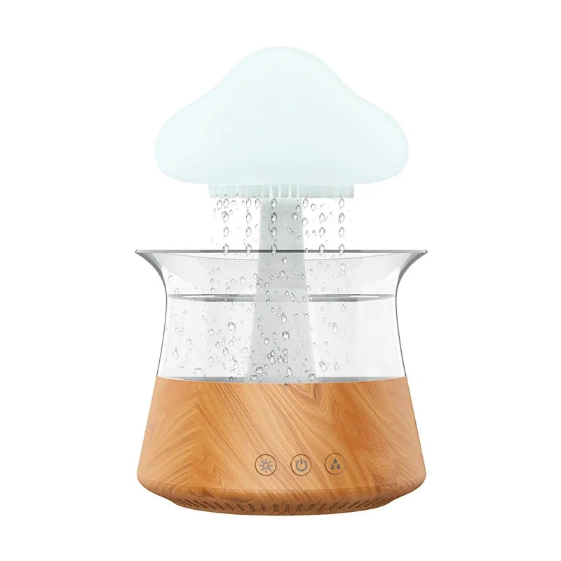 Relax Cloud Rain Diffuser Humidifier Raindrop Aromatherapy Machine Ultrasonic Atomization Humidification Colorful Lamp ShopOnlyDeal