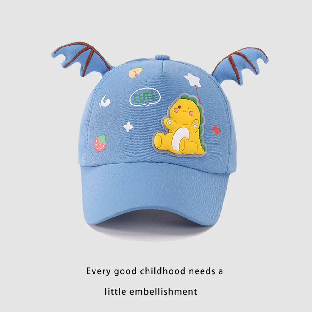 Baby Hats Spring New | Printed Dinosaur Cartoon Peaked Caps | Children's Super Cute Sunshade Baseball Caps ShopOnlyDeal