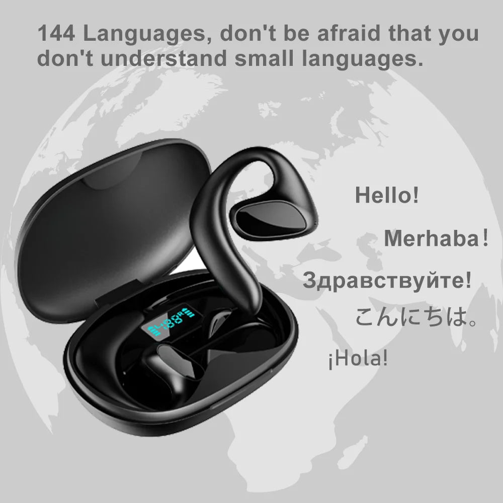 M8 Translator Earbuds 144 Language Translator Device Two Way Real Time Translation 97% High Accuracy Support Music Calling ShopOnlyDeal