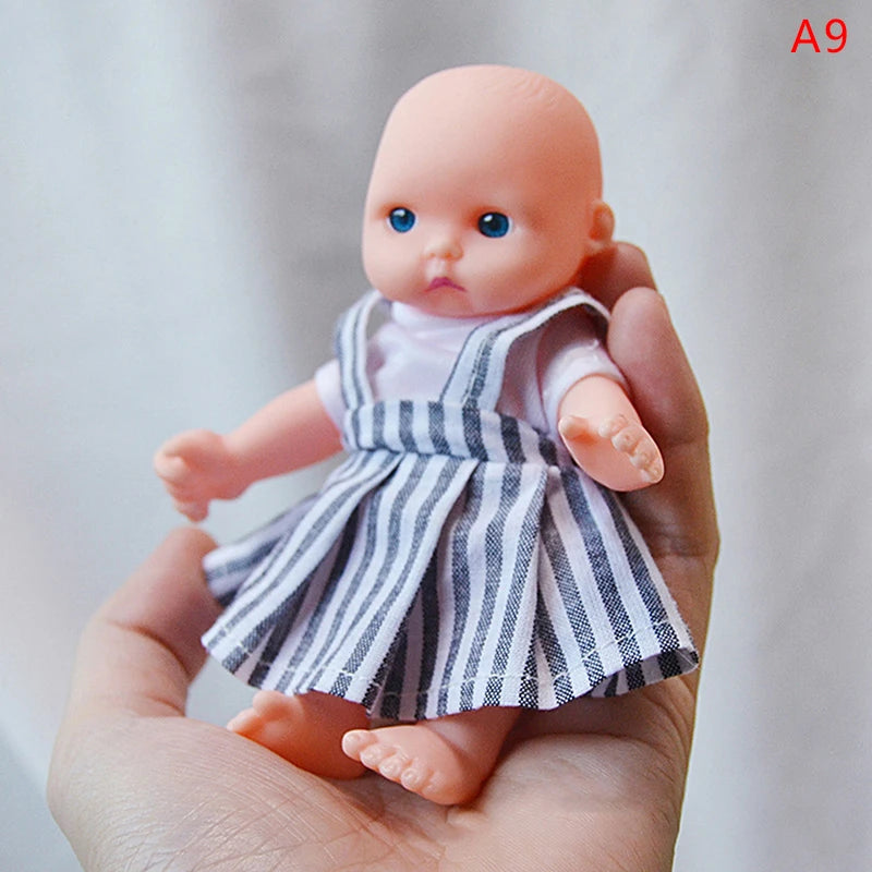 Reborn Dolls Baby Reborn Silicone Reborn Baby Doll 12cm Palm Dolls Pajamas Dress Simulation Baby Reborn Baby Doll Toys ShopOnlyDeal