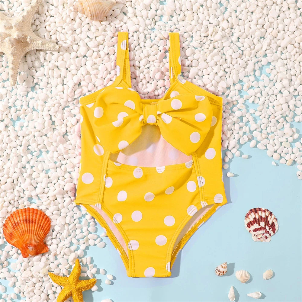 NEW 3-24M Toddler Baby Girls Swimwear Cute Summer Infant Baby Dots Swimsuit Newborn Baby One Piece Bathing Suit Beachwear ShopOnlyDeal