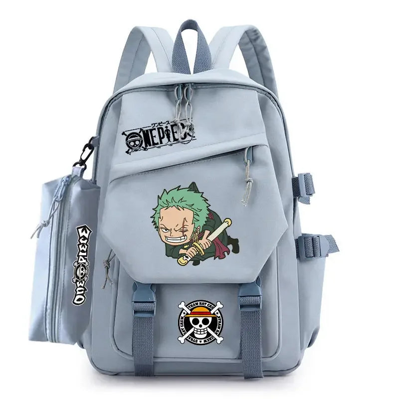 Animated One Piece Luffy schoolbag primary school junior high school male trend large capacity backpack children backpack gift ShopOnlyDeal