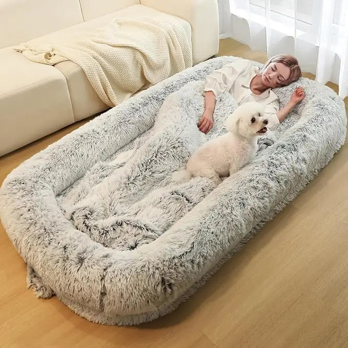 Human Dog Bed for Adults, 71" Long Human Size Dog Bed, Removable Cover, Washable, Waterproof, Orthopedic Design ShopOnlyDeal