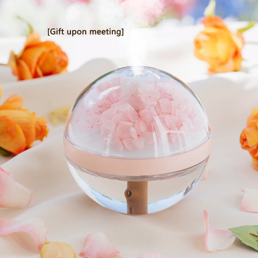 270ML Air Humidifier Home Hydration Humidifier Colour LED Light Mist Maker Mute Air Humidifier Eternal Flower Humidificador ShopOnlyDeal