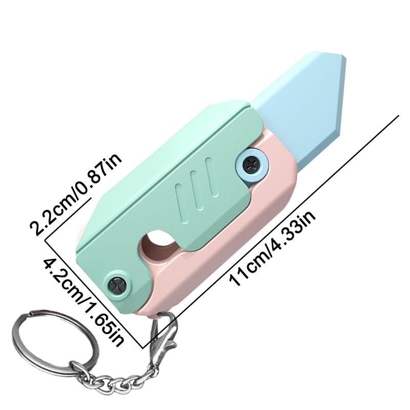 Gravity Jump Small Radish Knife Pendant Mini Model Student Prize Keychain Pendant Decompressions Toy Gift For Boys Girls Key Christmas Gift ShopOnlyDeal