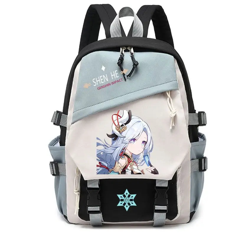 Genshin Impact Anime Cosplay Students School Bag Backpack Beelzebul Ayaka Xiao Bookbag Travel Rucksack Outdoor Boys Girls Gifts ShopOnlyDeal