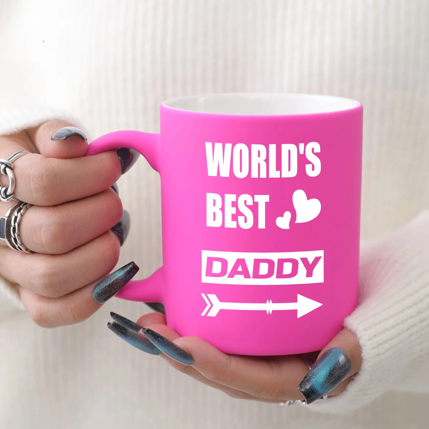 1pc 11oz World's Best Daddy Milk Mug | Fun Creative Gift for Dad | Father's Holiday Ceramic Coffee Mug ShopOnlyDeal