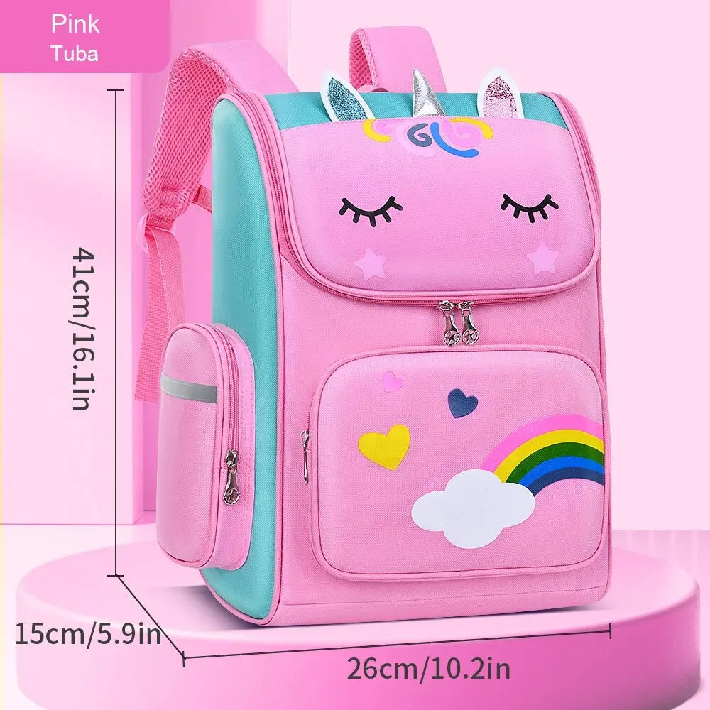 Children's Elementary School Students Schoolbag Girls | Grades 1-6, Ages 6-12 | Shoulders Backpack Cute Waterproof Light ShopOnlyDeal