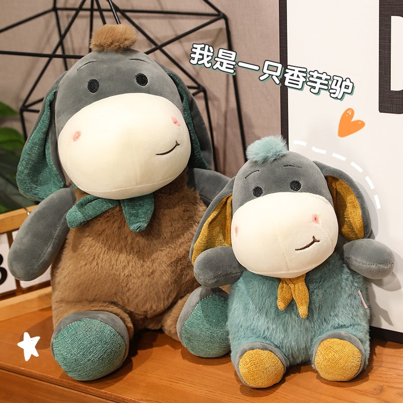 25/35/45 cm Cute Donkey Plush Toy Cute Dressing Donkey Plush Doll Plush Soft Animal Suitable for Children Soothing Toys Birthday ShopOnlyDeal