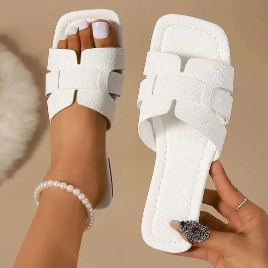 Luxury Summer Slippers Women Flat Outdoor Trend Beach Sandals Female Flip Flops Brand Design Slides Shoes Woman 2024 Big Size 43 ShopOnlyDeal