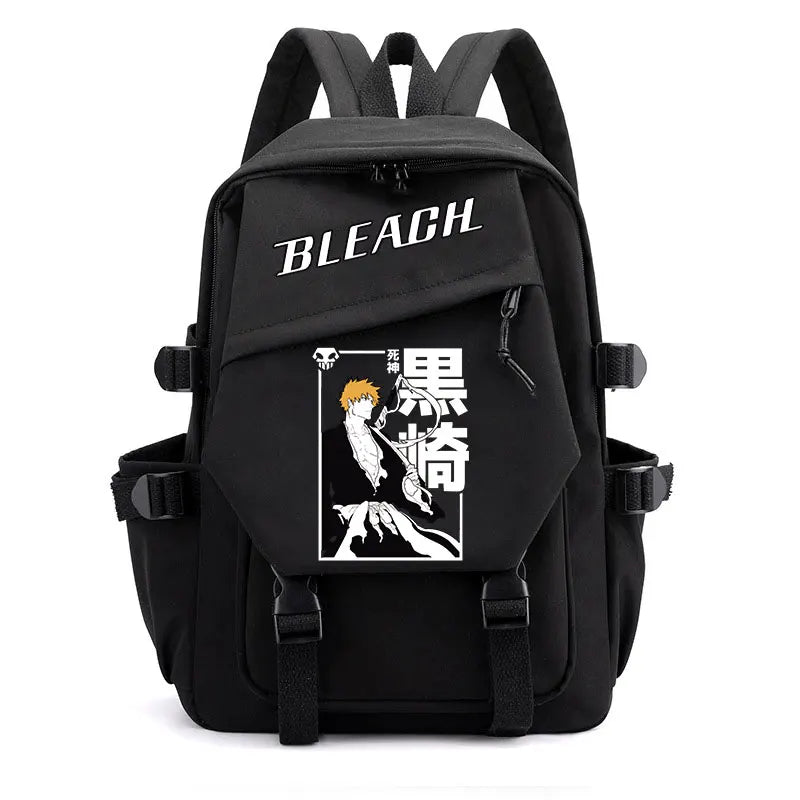 Anime Bleach Backpack | Kurosaki Ichigo Design Student School Shoulder Bag | Youth Outdoor Travel Backpack for Women and Kids ShopOnlyDeal