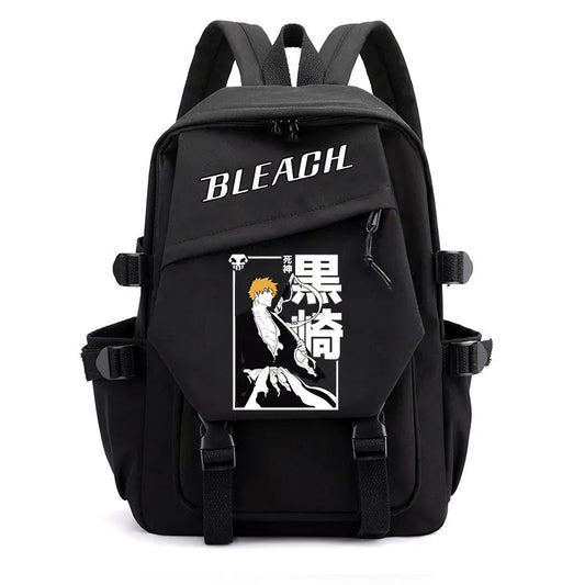 Anime Bleach Backpack | Kurosaki Ichigo Design Student School Shoulder Bag | Youth Outdoor Travel Backpack for Women and Kids ShopOnlyDeal