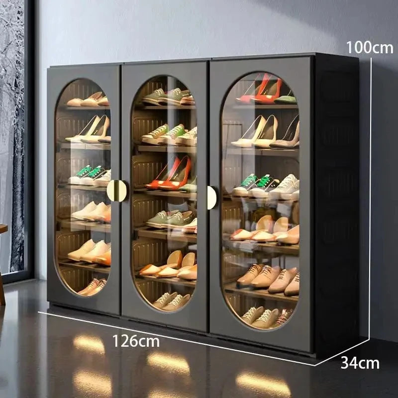 High Quality Luxury Household Free Installation Space-Saving Foldable Shoes Closet Storage Rack Installation Free Shoe Cabinet ShopOnlyDeal