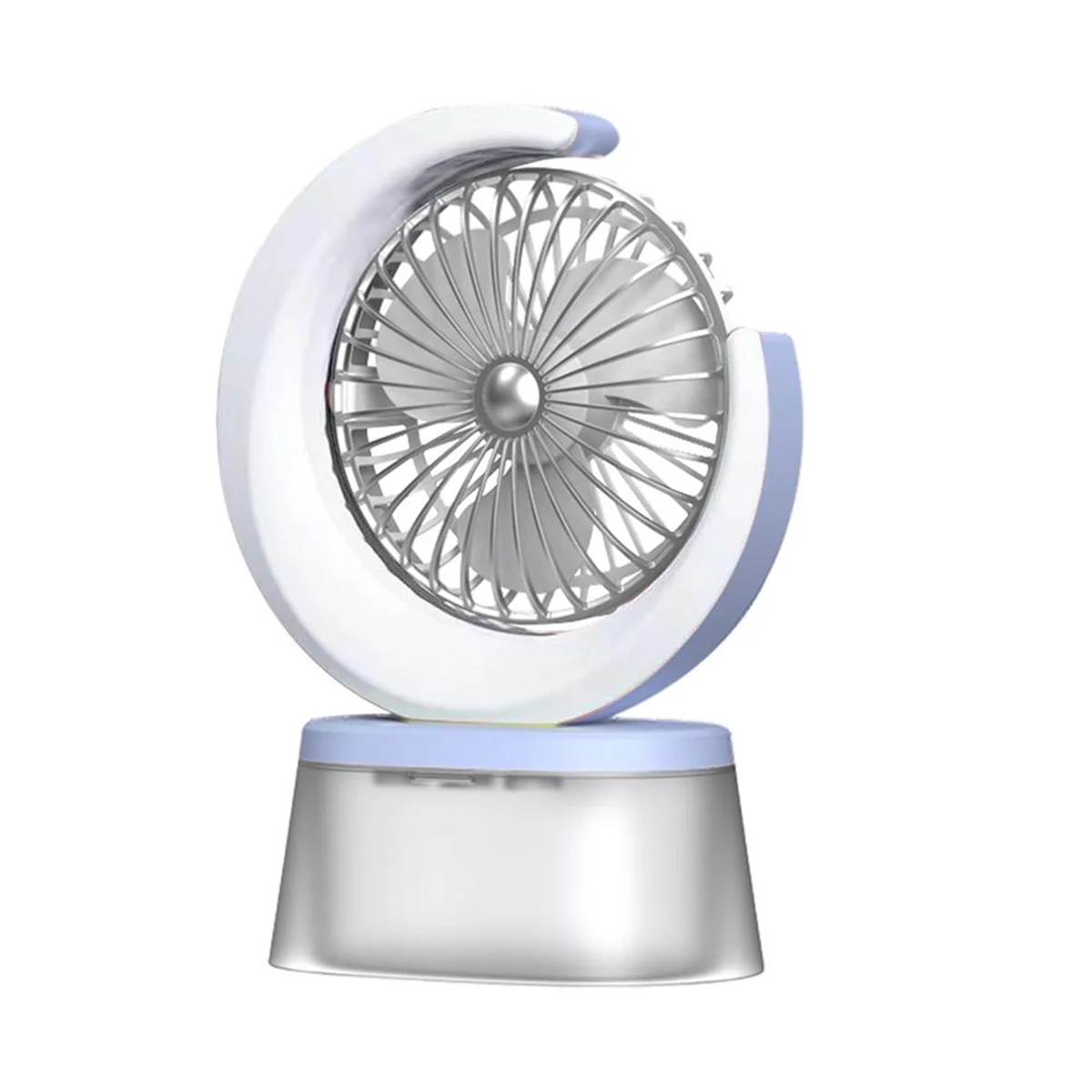 LED Fan Battery Powered Quiet Fan Portable Humidifying Fan with 600ml Tank 3 Speeds Adjustable USB Rechargeable Fan A ShopOnlyDeal