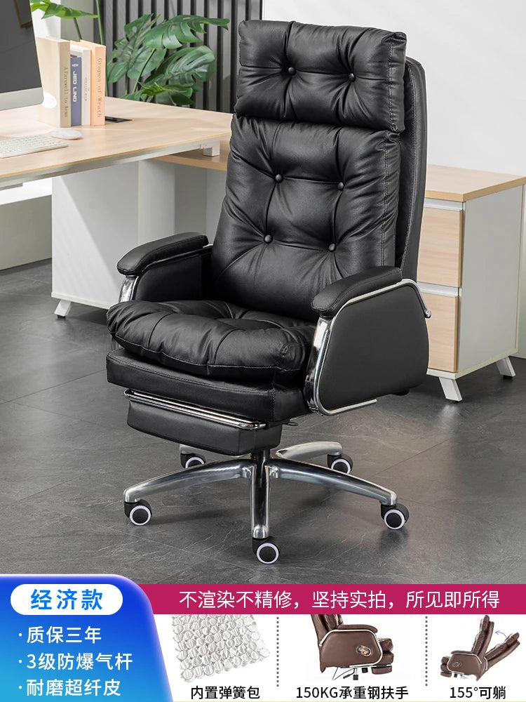 Leather Vanity Office Chair | Portable Modern Makeup Throne | Luxury Conference Office Chair | Comfortable Mobilya Home Furniture ShopOnlyDeal