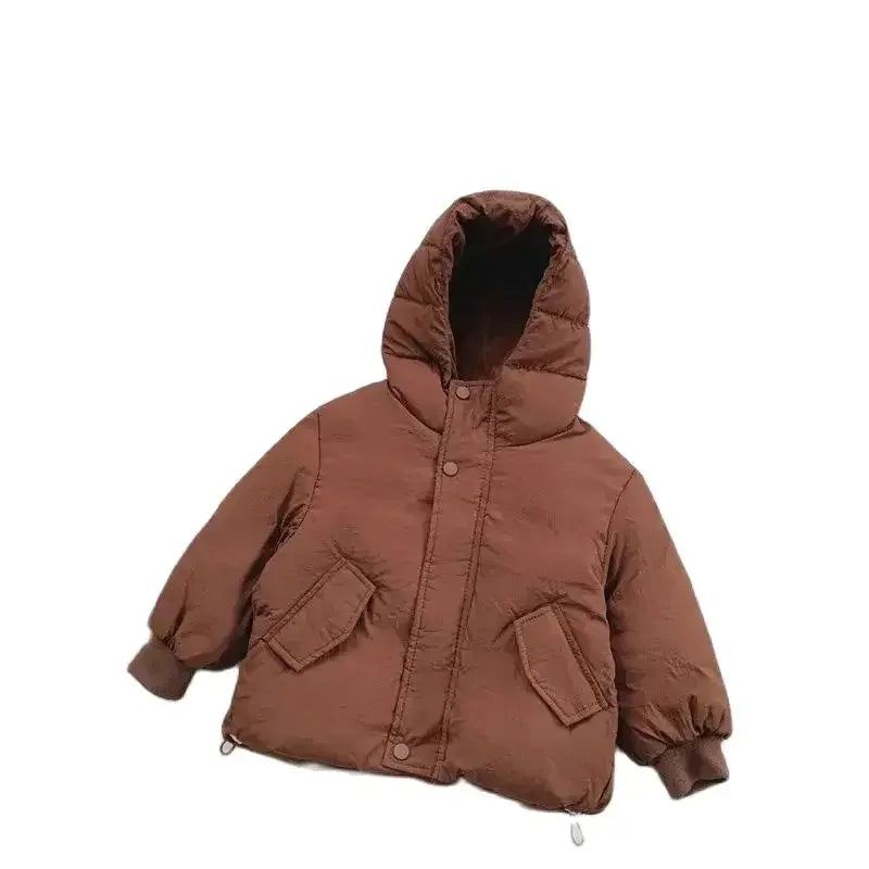 MILANCEL Children's Down Jacket Winter New Kid's Clothing Korean Version Boys Loose Solid Color Thick Coat Girls Warm Outwear ShopOnlyDeal