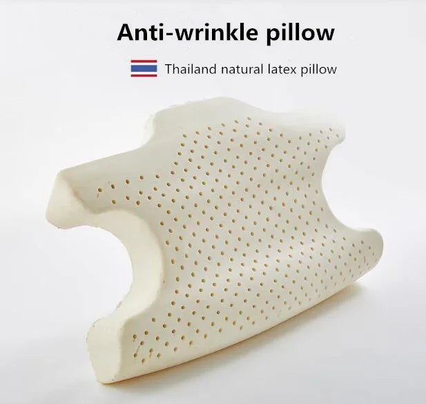 Anti Wrinkle Anti Aging Wrinkle Prevention Acne Treatment Natural Beauty Back & Side Sleeping Latex Pillow ShopOnlyDeal