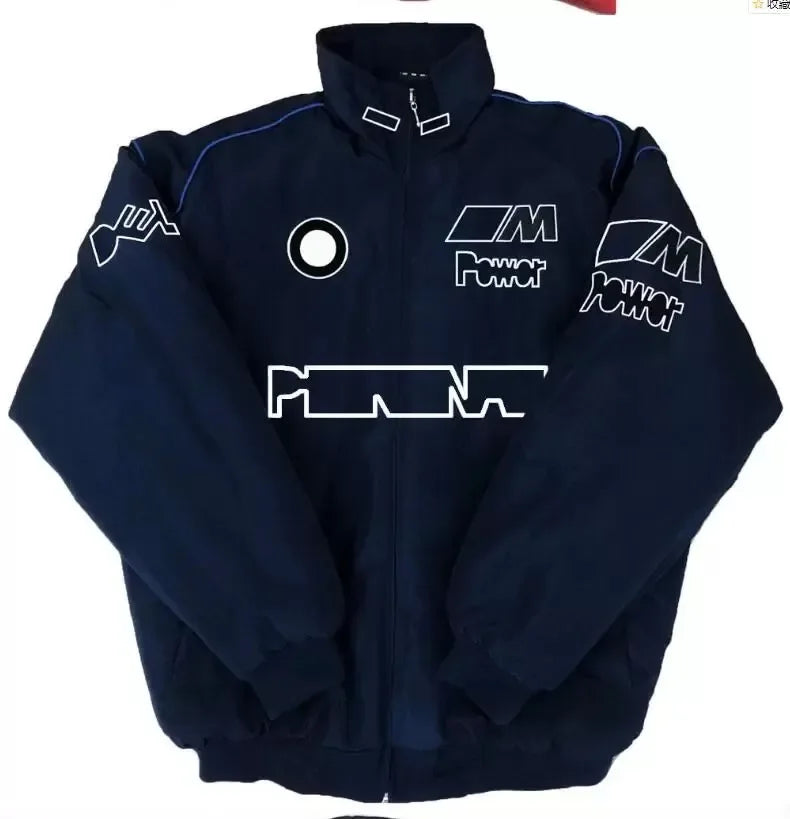 F1 Racing Car Fans Cotton Jacket | American Style Embroidered Motorcycle Riding Jacket for Autumn and Winter ShopOnlyDeal