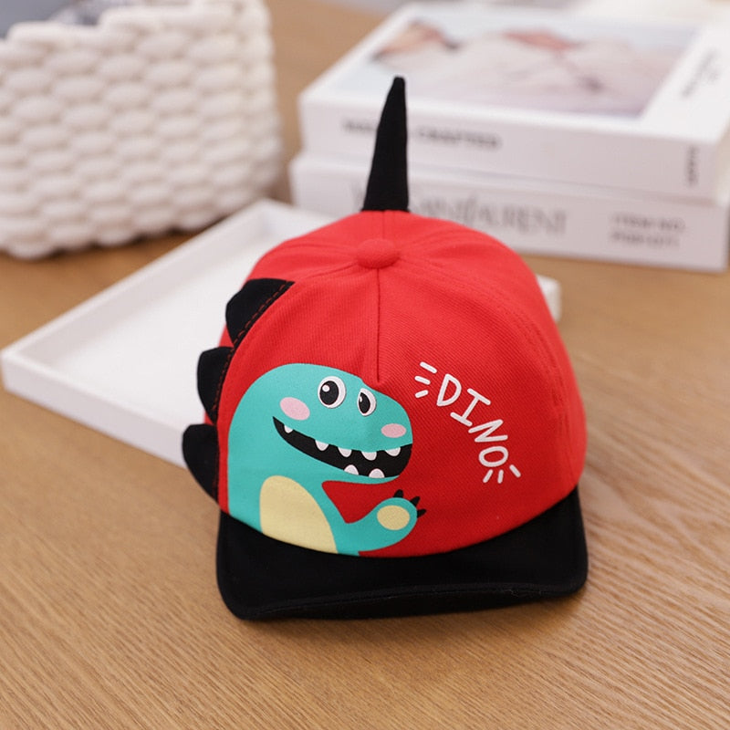 Cartoon Dinosaur Children Baseball Cap Cute Animal Kids Sun Hat Spring Corduroy Outdoor Boys Girls Peaked Caps Bonnet Gorras ShopOnlyDeal