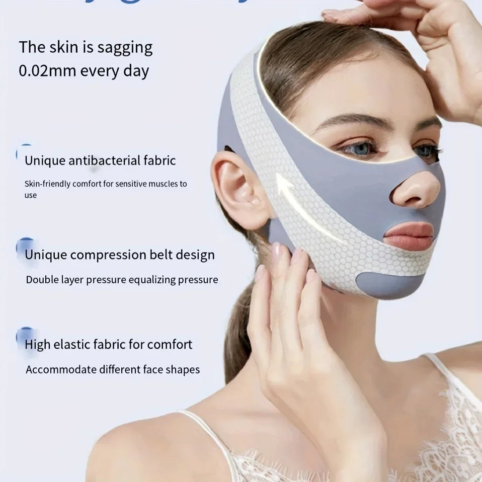 Face Slimming Bandage V Line Face Shaper Double Chin Reducer Face Lifting Belt Anti Wrinkle Facial Massager Women Skin Care Tool ShopOnlyDeal