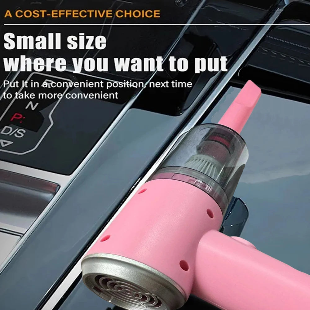 Car Vacuum Cleaner Wireless USB Charging Strong Suction Portable Handheld Mini Powerful Air Cleaning Machine for Home Appliances ShopOnlyDeal