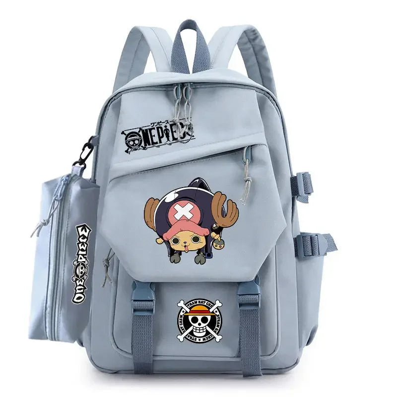 Animated One Piece Luffy schoolbag primary school junior high school male trend large capacity backpack children backpack gift ShopOnlyDeal