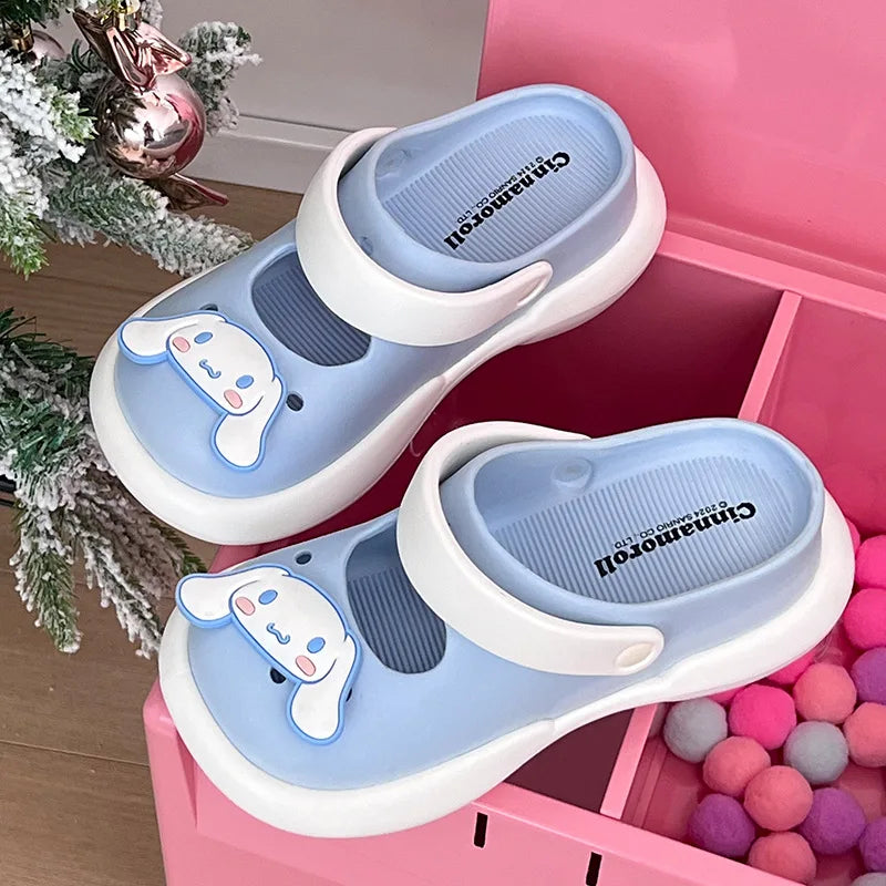 Sweet Slippers Cartoon Mary Jane Shoes | EVA Soft Sandals | Antislip Waterproof | Kuromi Cinnamoroll | Free Shipping ShopOnlyDeal