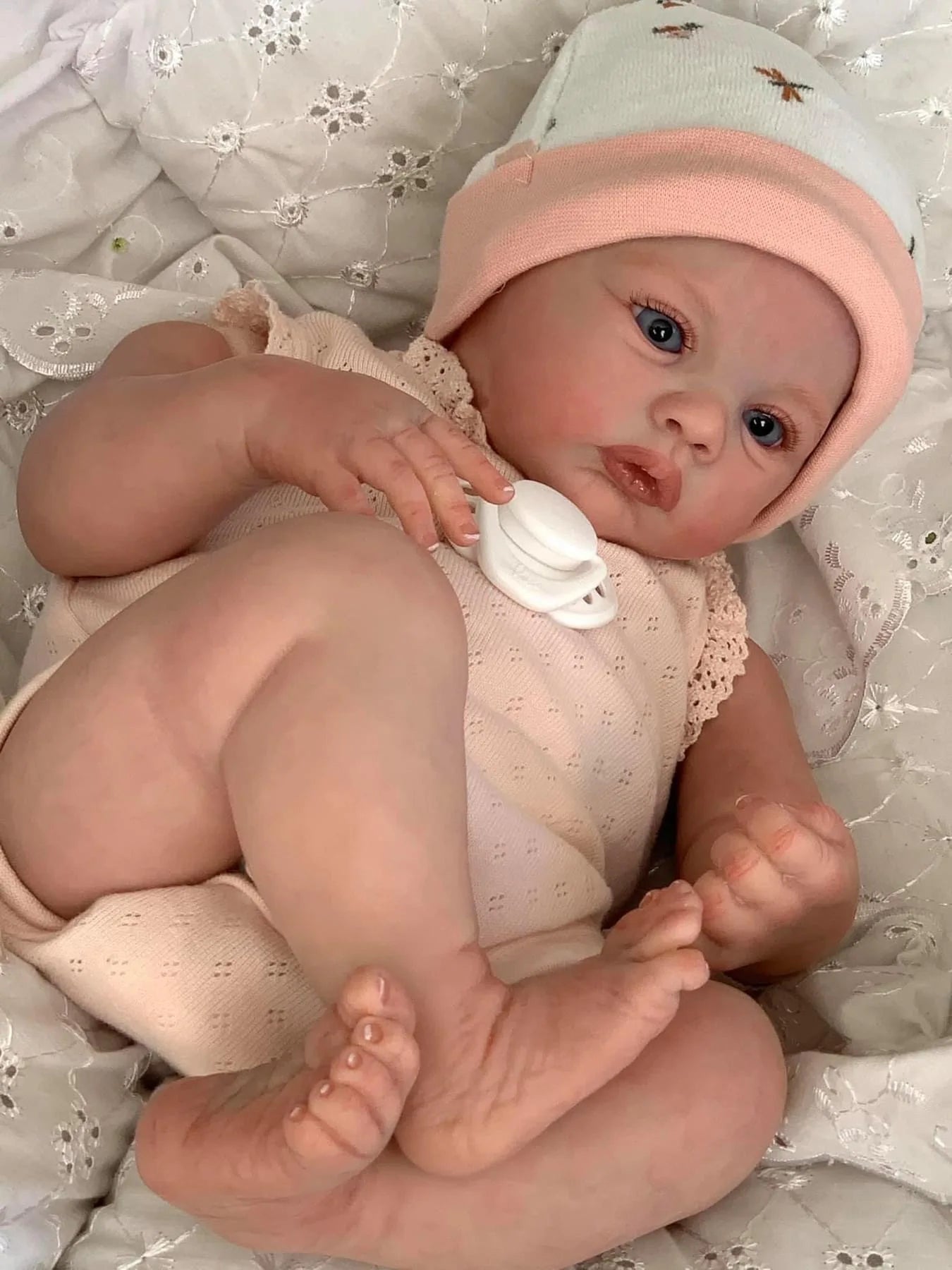 Cute 48cm Meadow Baby Reborn 3D-Paint Skin with Vein Realistic Silicone Doll Toy Handmade Painted Hair Princess Toddler Bebe Toy ShopOnlyDeal