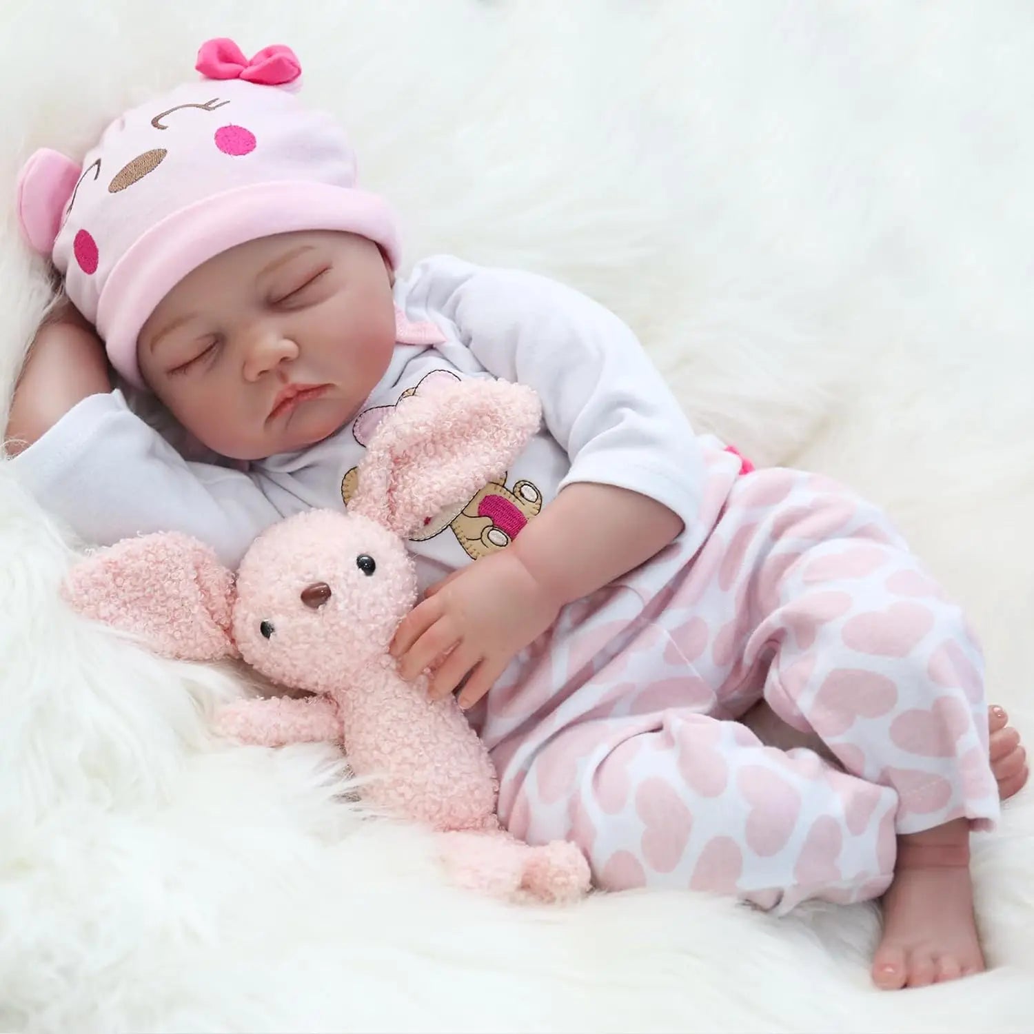 22 inch Soft Body & Curls Realistic Reborn Baby Dolls  for girls Christmas gift ShopOnlyDeal