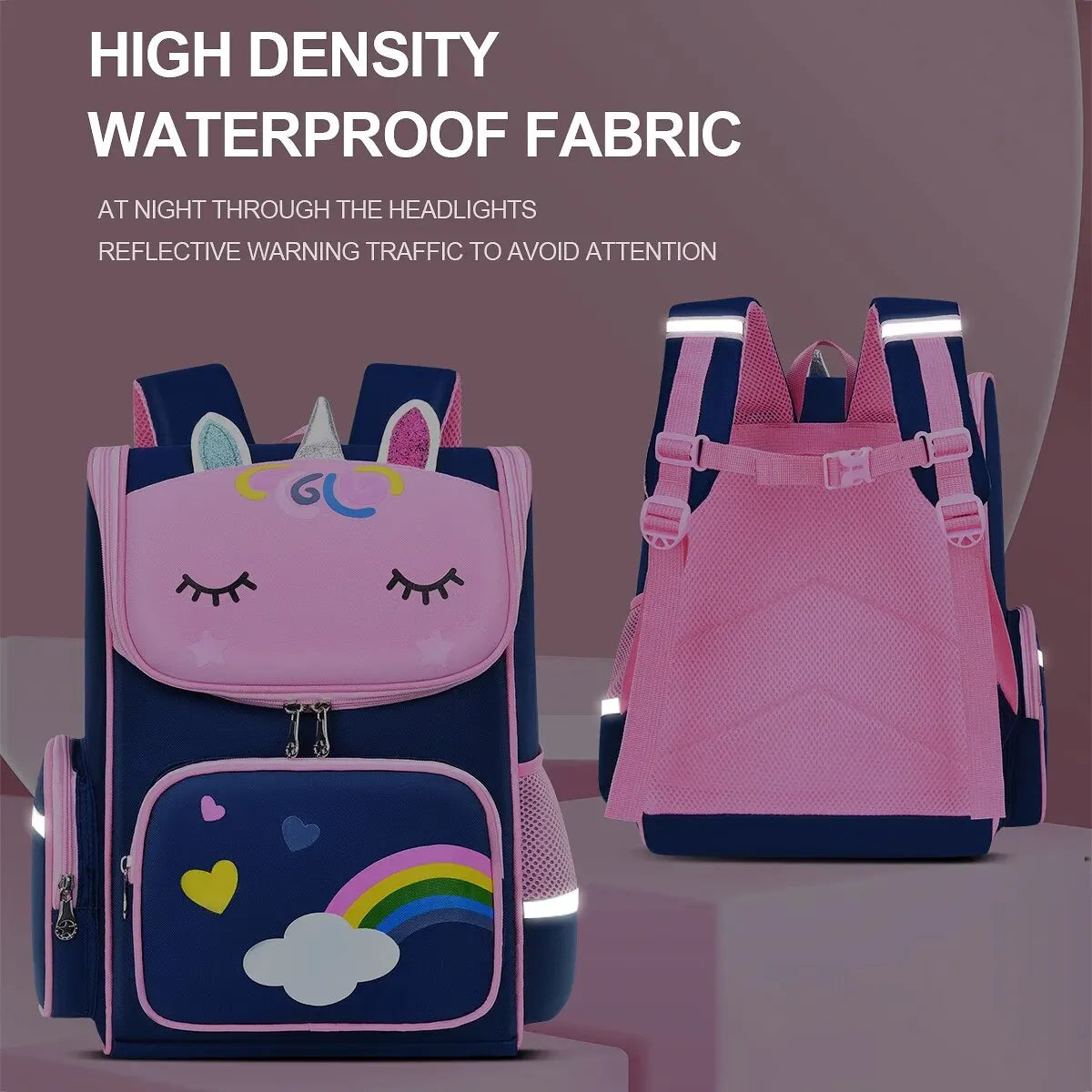 Children's Elementary School Students Schoolbag Girls | Grades 1-6, Ages 6-12 | Shoulders Backpack Cute Waterproof Light ShopOnlyDeal