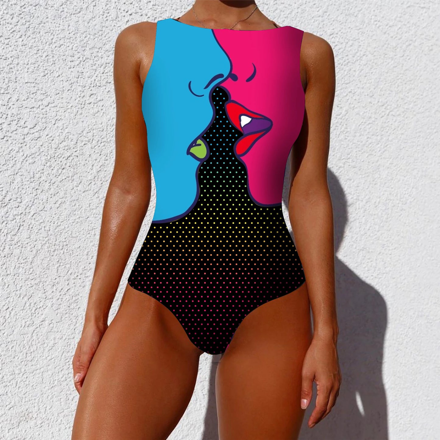 Striped Women One Piece Swimsuit High Quality Swimwear Printed Push Up Monokini Summer Bathing Suit Tropical Bodysuit Female ShopOnlyDeal