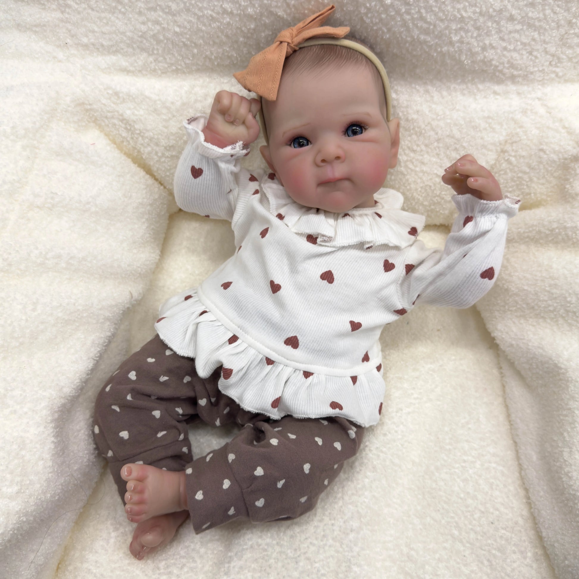 NPK 18inch Soft Body Reborn Baby Doll 100% handmade 3D Skin Bettie with Visbile Veins Collectible Art Doll Christmas Gift ShopOnlyDeal