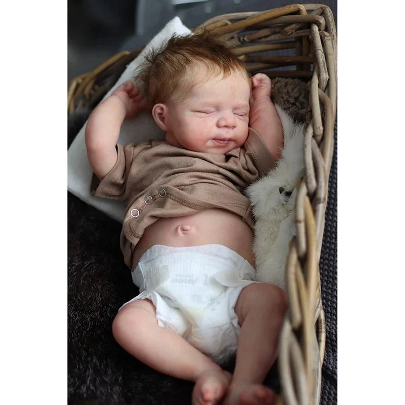 48CM Full Body Silicone Bebe Reborn Doll Pascale Soft Body Newborn Baby Size Already Painted Skin with Visible Veins ShopOnlyDeal