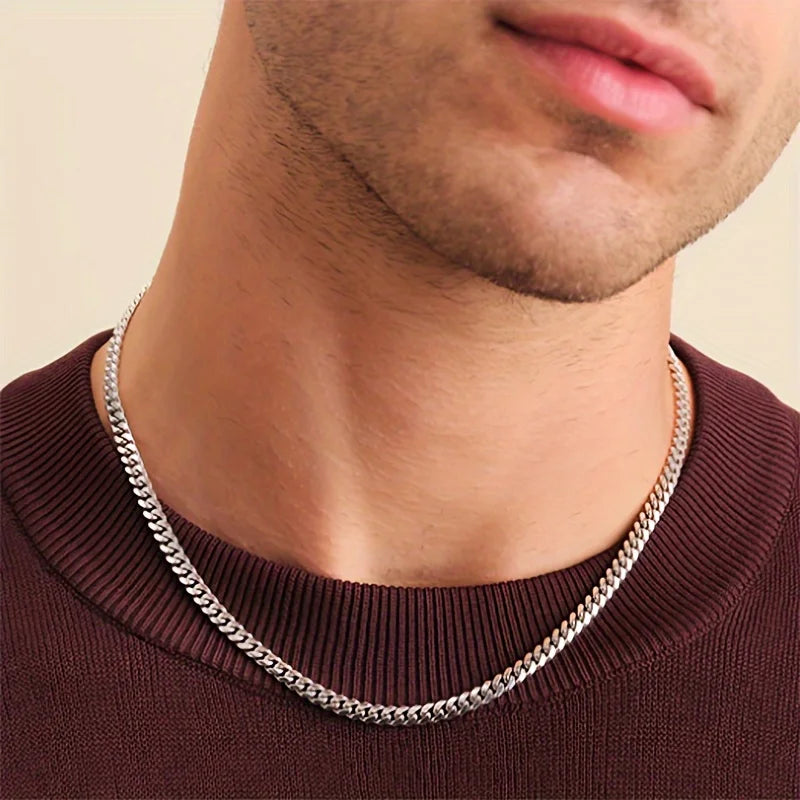 "To My Dad" Punk Necklace | Fashionable Stainless Steel Chain | Minimalist Gift for Father’s Day, Valentine’s Day, Birthday ShopOnlyDeal