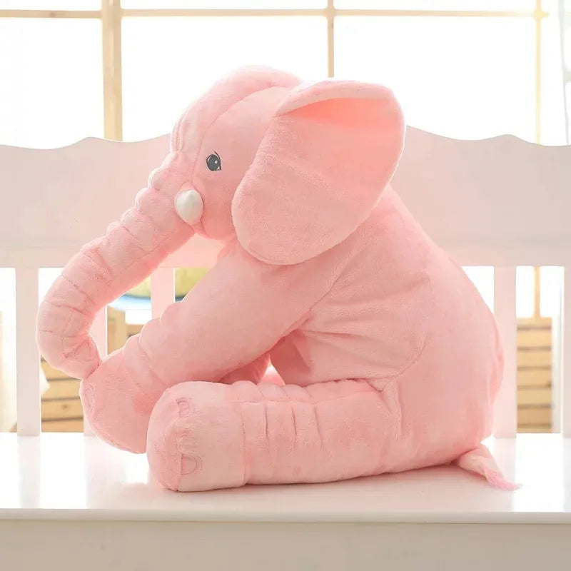 60cm Big Lovely Pink Grey Elephant Pillow Soft Smoothing Plush Toy Cute Baby Sleeping Back Cushion Stuffed Animal Doll Gift ShopOnlyDeal