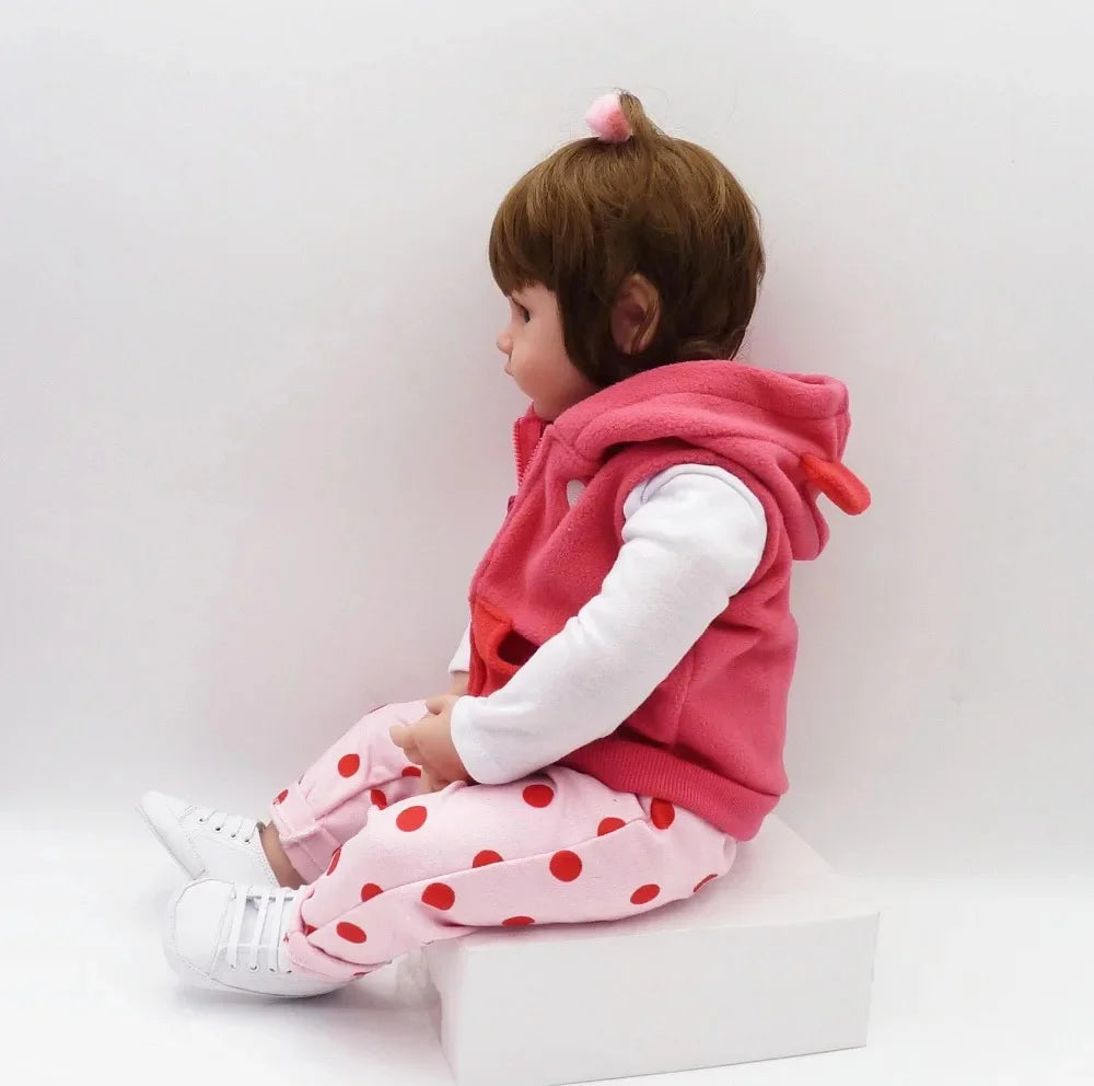 bebe doll reborn toddler 47cm soft silicone reborn baby dolls soft body lifelike menina Christmas surprice girl gifts doll ShopOnlyDeal