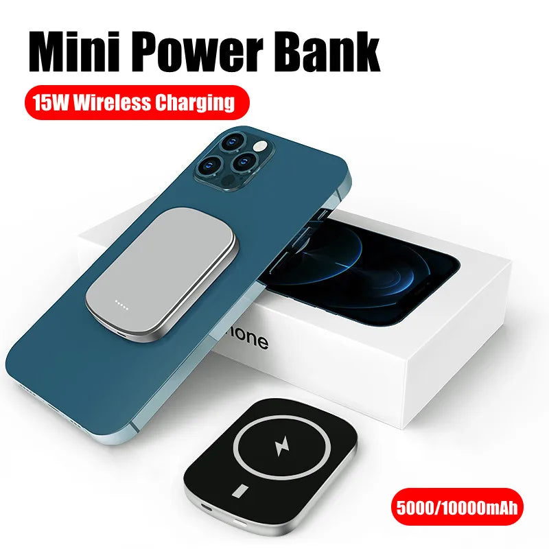 Mini Powerbank for Xiaomi Samsung iPhone External Battery Portable Wireless Charger Magnetic Power Bank Auxiliary Battery Pack ShopOnlyDeal