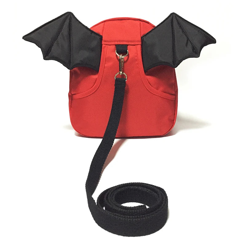 Cute 3D Bat Wings School Bags Girl Backpack Anti-lost Mini Cartoon Backpacks Boy Adjustable Pulling Rope SchoolBag Gift ShopOnlyDeal