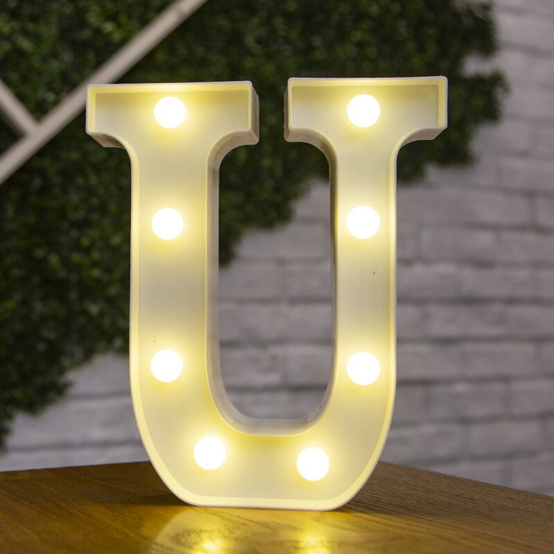 Decorative Letters Alphabet Letter LED Lights Luminous Number Lamp Decoration Battery Night Light Party Baby Bedroom Decoration ShopOnlyDeal