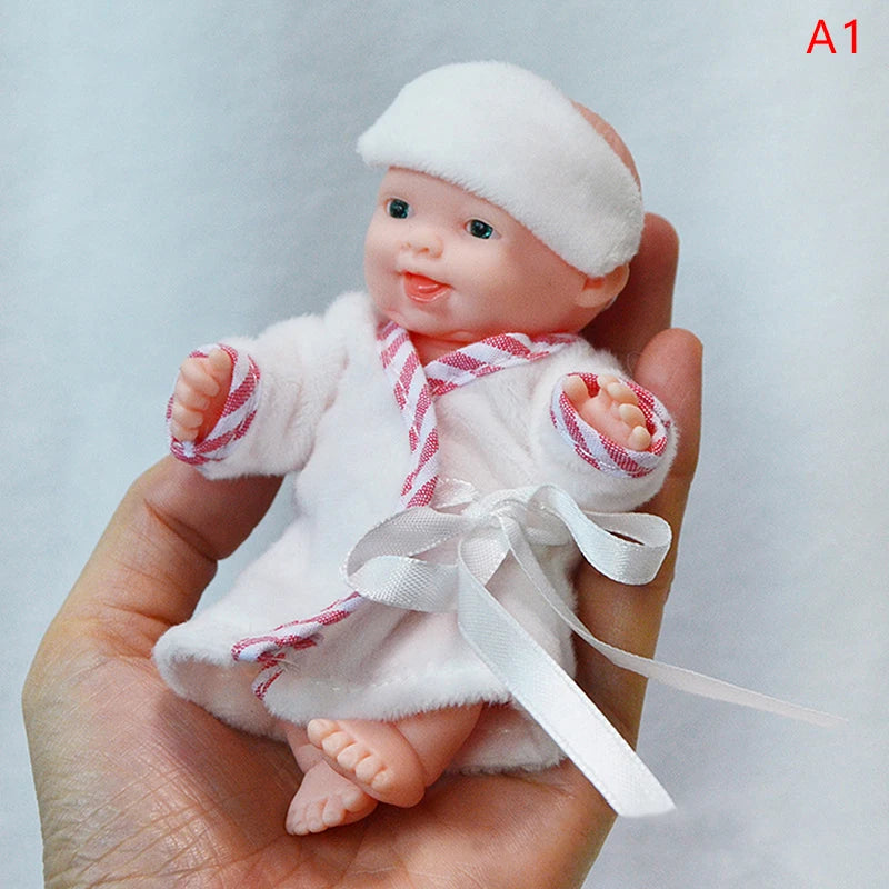 Reborn Dolls Baby Reborn Silicone Reborn Baby Doll 12cm Palm Dolls Pajamas Dress Simulation Baby Reborn Baby Doll Toys ShopOnlyDeal