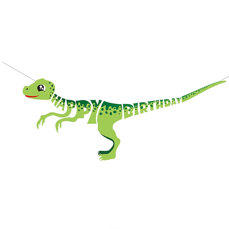 Dinosaur Happy Birthday Garland Banner Roar Dino Party Balloons Jungle Animal Safari 1st Kids Birthday Party Decoration Supplies ShopOnlyDeal