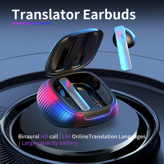 Portable Translation Headset 4 Translation Modes 144 Language Translator Earbuds Smart Translator Device for Travel Business ShopOnlyDeal