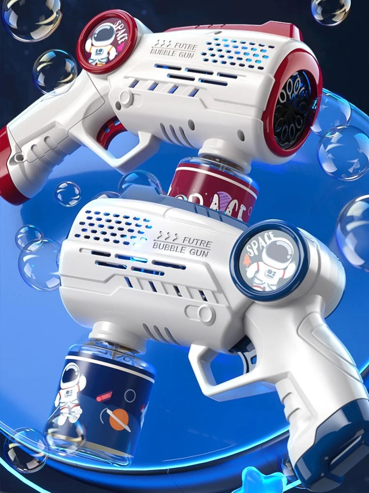 Astronaut Electric Automatic Light Bubble Machine Bubble Gun Toy Summer Beach Bath Outdoor Game Fantasy Toys for Children Kids ShopOnlyDeal