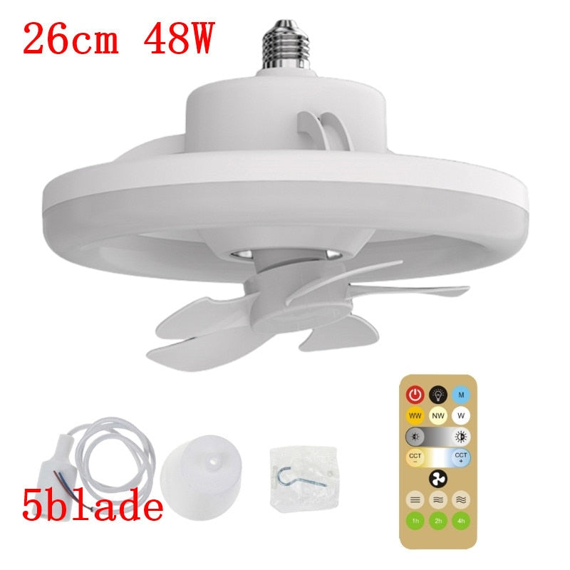 for Smart Ceiling Fan with Remote Control B22 to E27 Converter Base/1m E27 Cable ShopOnlyDeal